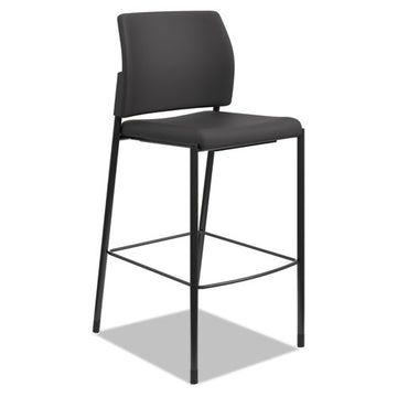 HON® Accommodate Series Cafe Stool, Supports Up To 300 Lb, 30" Seat Height, Black freeshipping - TVN Wholesale